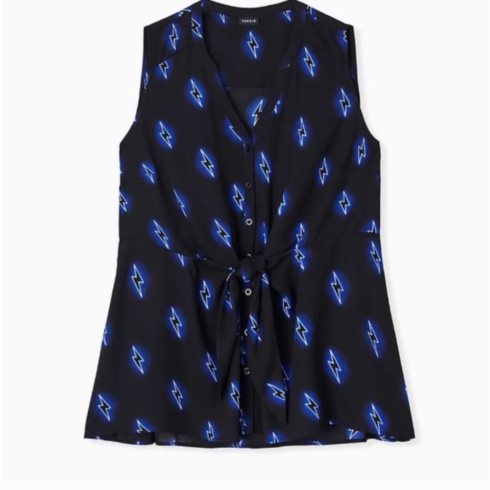 Torrid Sleeveless Lightening Bolt Top SIze 3X